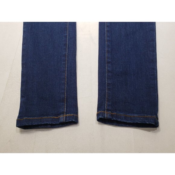 Kancan Womens Mid Rise Skinny Tapered Leg Stretch Jeans Dark Wash Size 1/24 - Picture 3 of 7